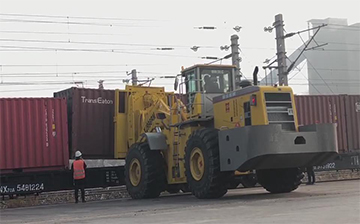 Container Rotating Loader Unloading Stage